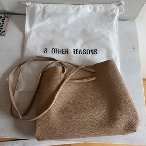 *NWT* *BRAND NEW* 8 Other Reasons Tan Vegan Leather Handbag